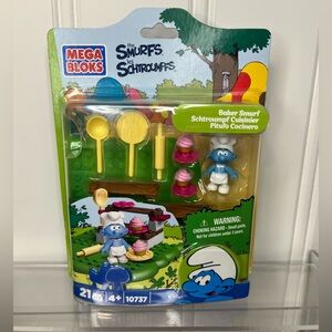 Mega Bloks The Smurfs Baker Smurf 10737 21 Pc Set New